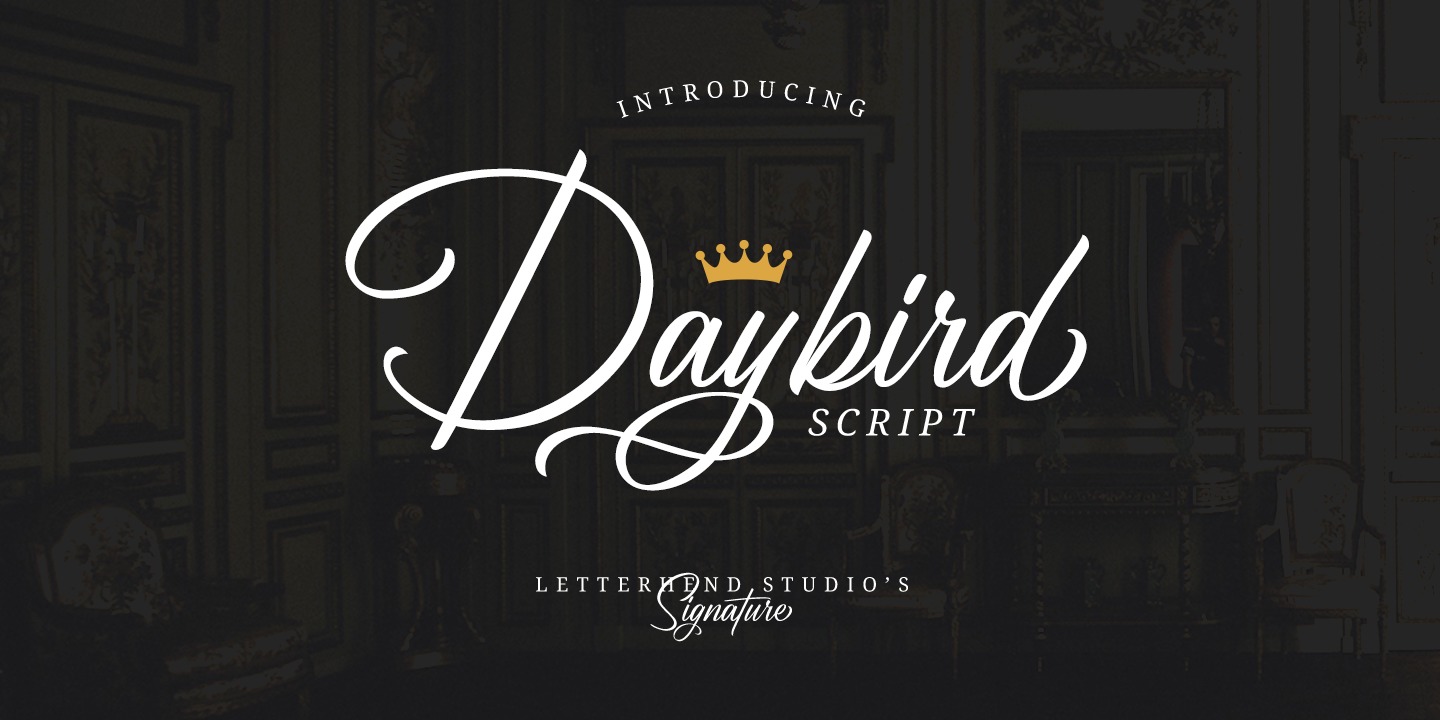 フォント Daybird Script